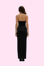 Load image into Gallery viewer, Black Backless Evening Gown