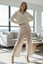 Load image into Gallery viewer, White sparkle cardigan
