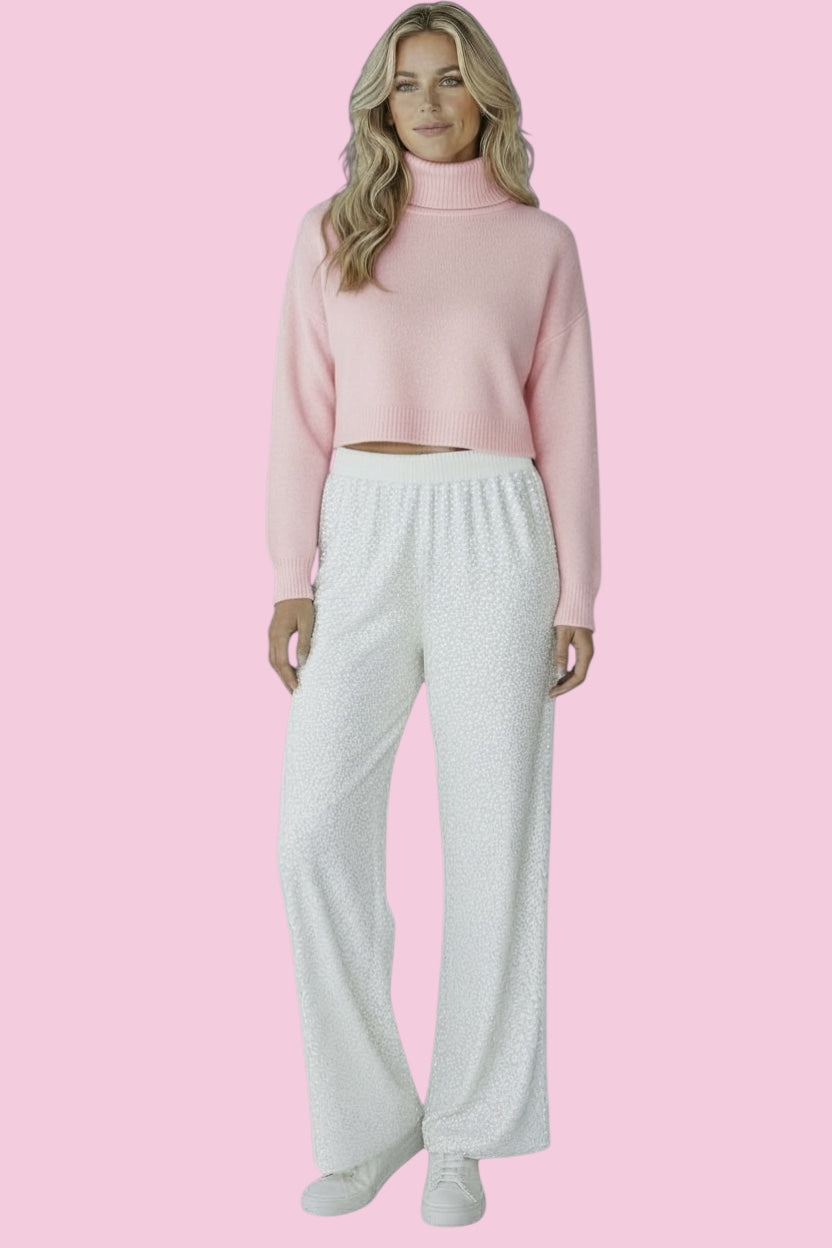 Sparkle Wide-Leg Pants